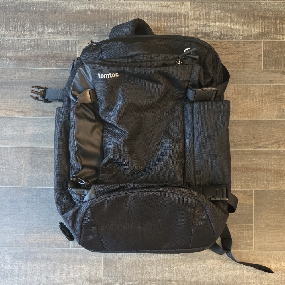 Tomtoc Black Men's Backpack